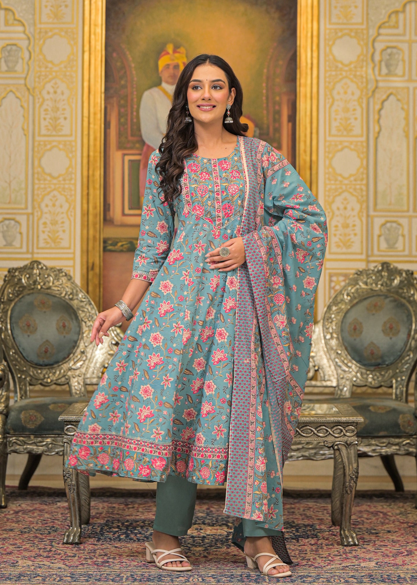 Ambar Bagh Cotton Suit Set