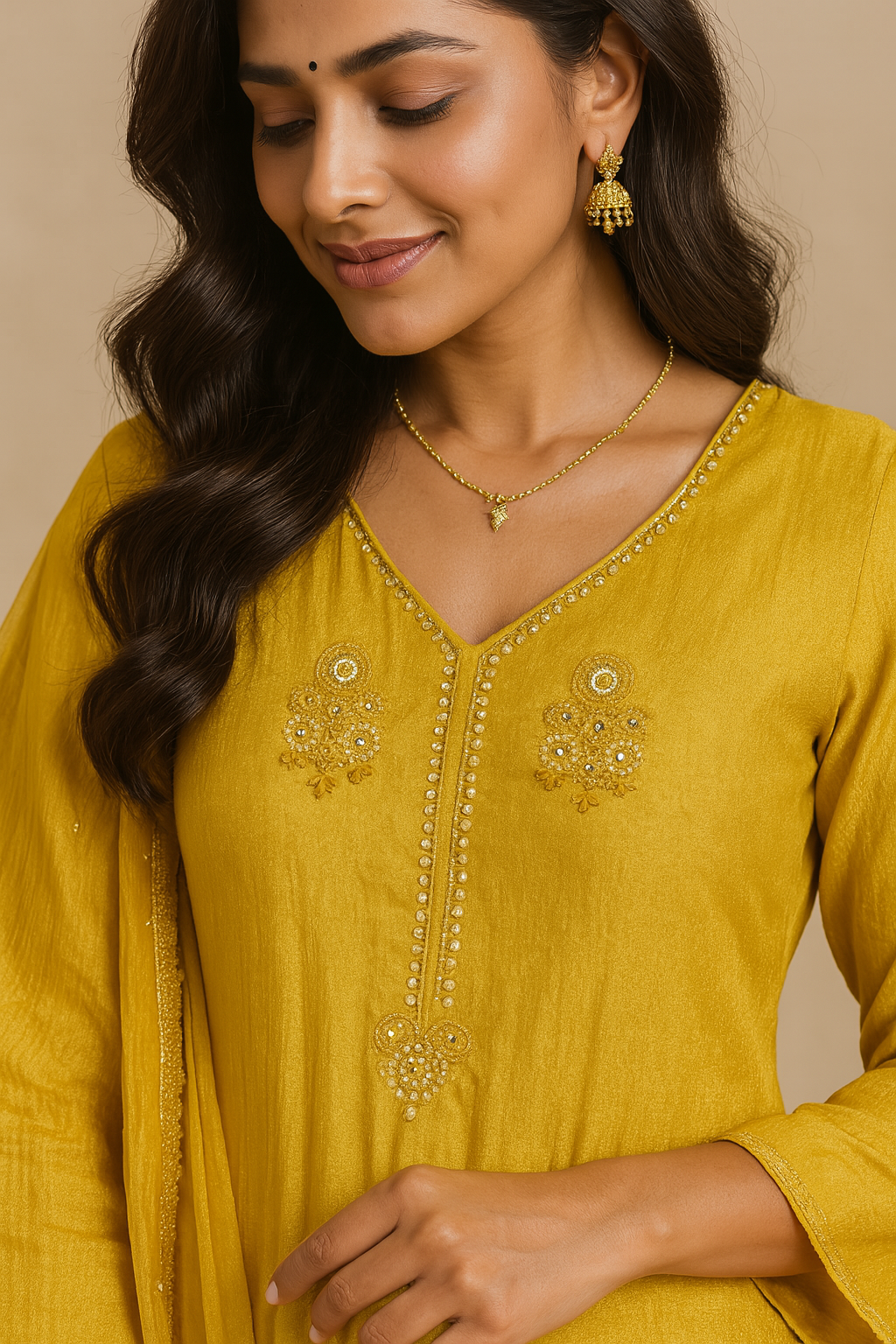 Mustard Elysian A-Line Set