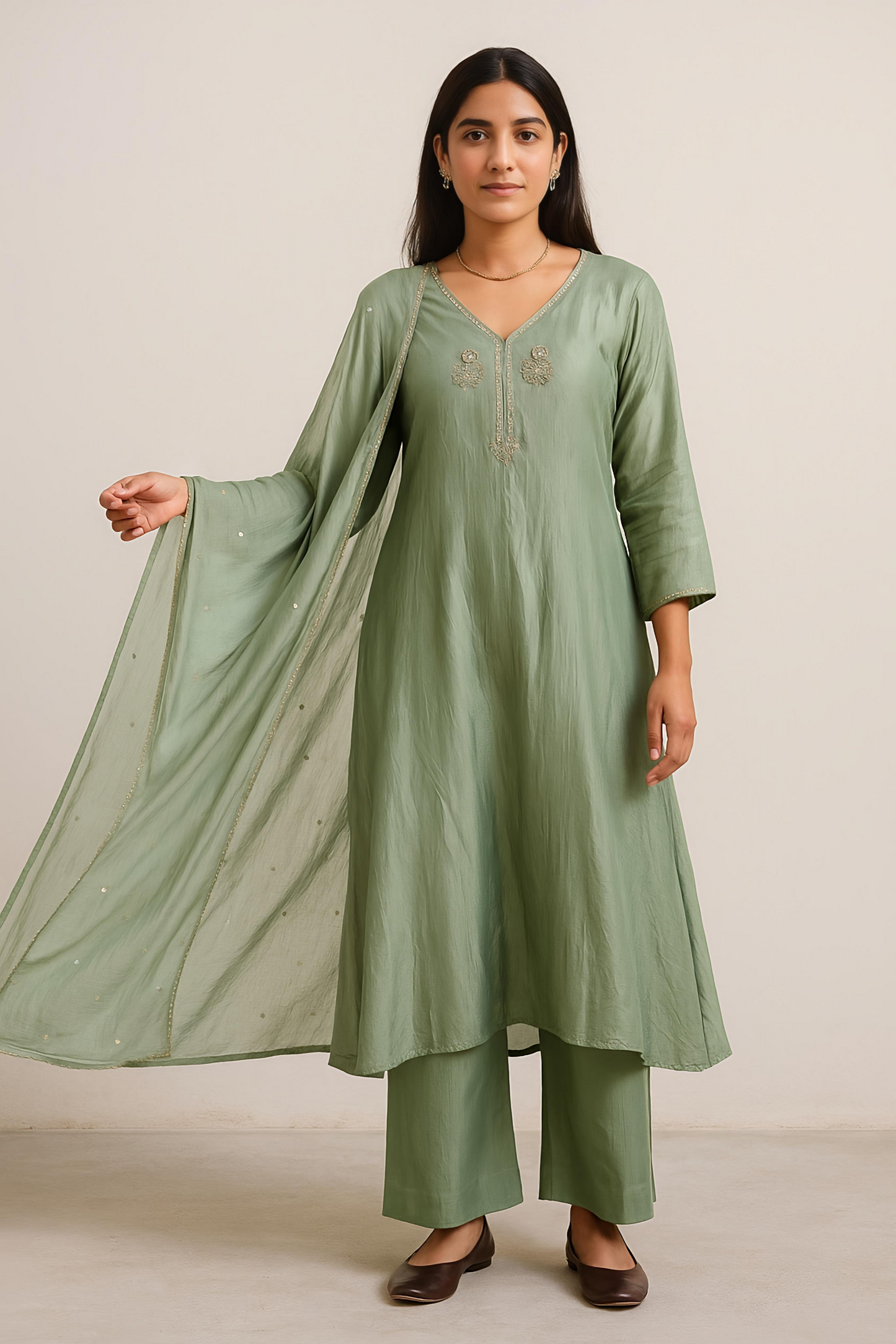 Mint Green Elysian A-Line Set