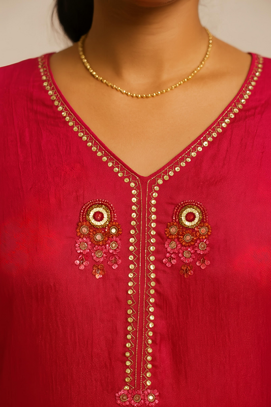 Fuchsia Elysian A-Line Set