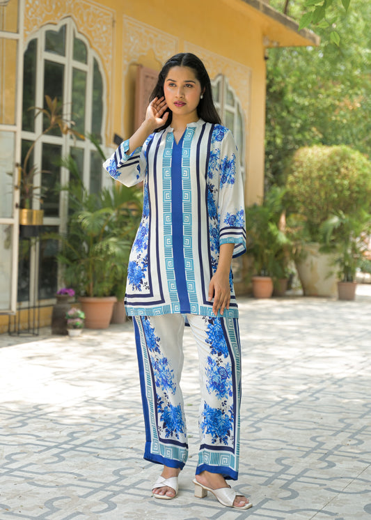 Blue Urban Line Co-ord Set