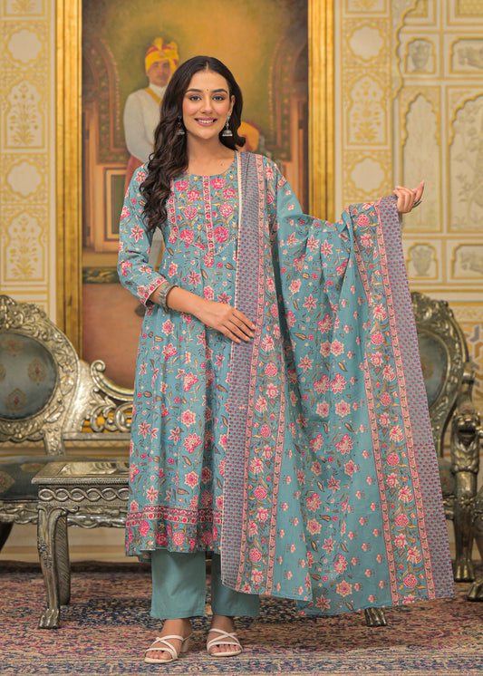 Ambar Bagh Cotton Suit Set