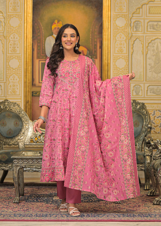 Gulabi Bagh Cotton Suit Set