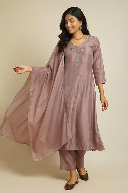 Mauve Elysian A-Line Set