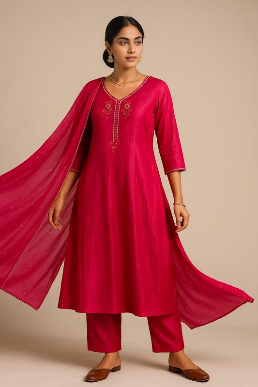 Fuchsia Elysian A-Line Set