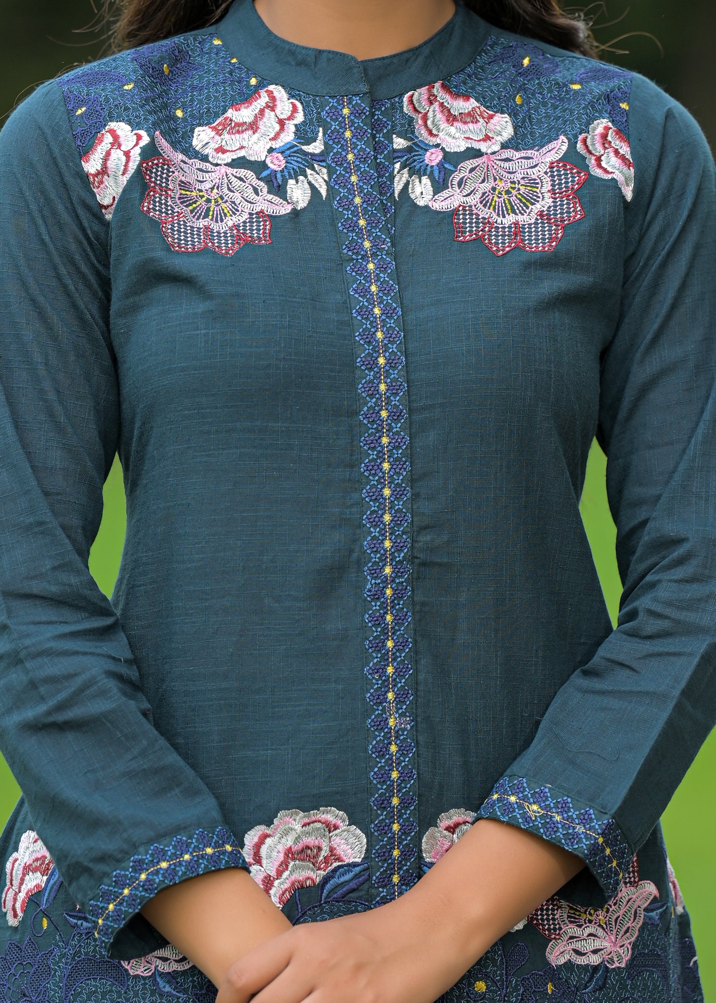 Blue FloraLine Co-ord Set
