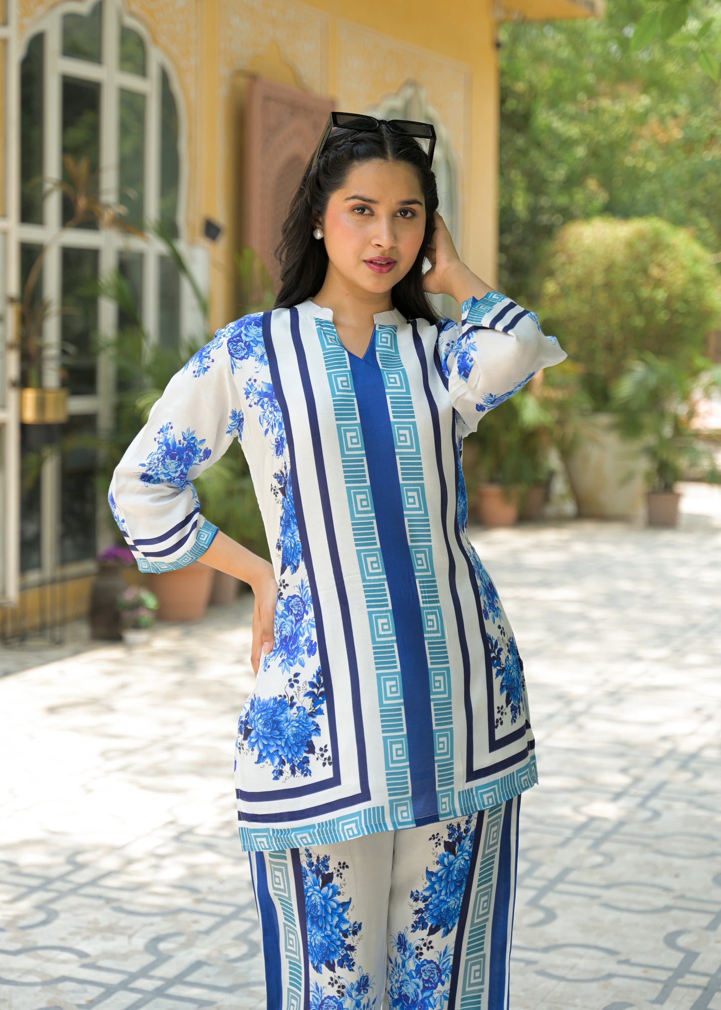 Blue Urban Line Co-ord Set