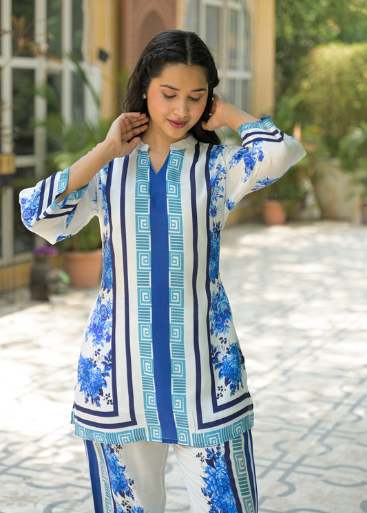 Blue Urban Line Co-ord Set
